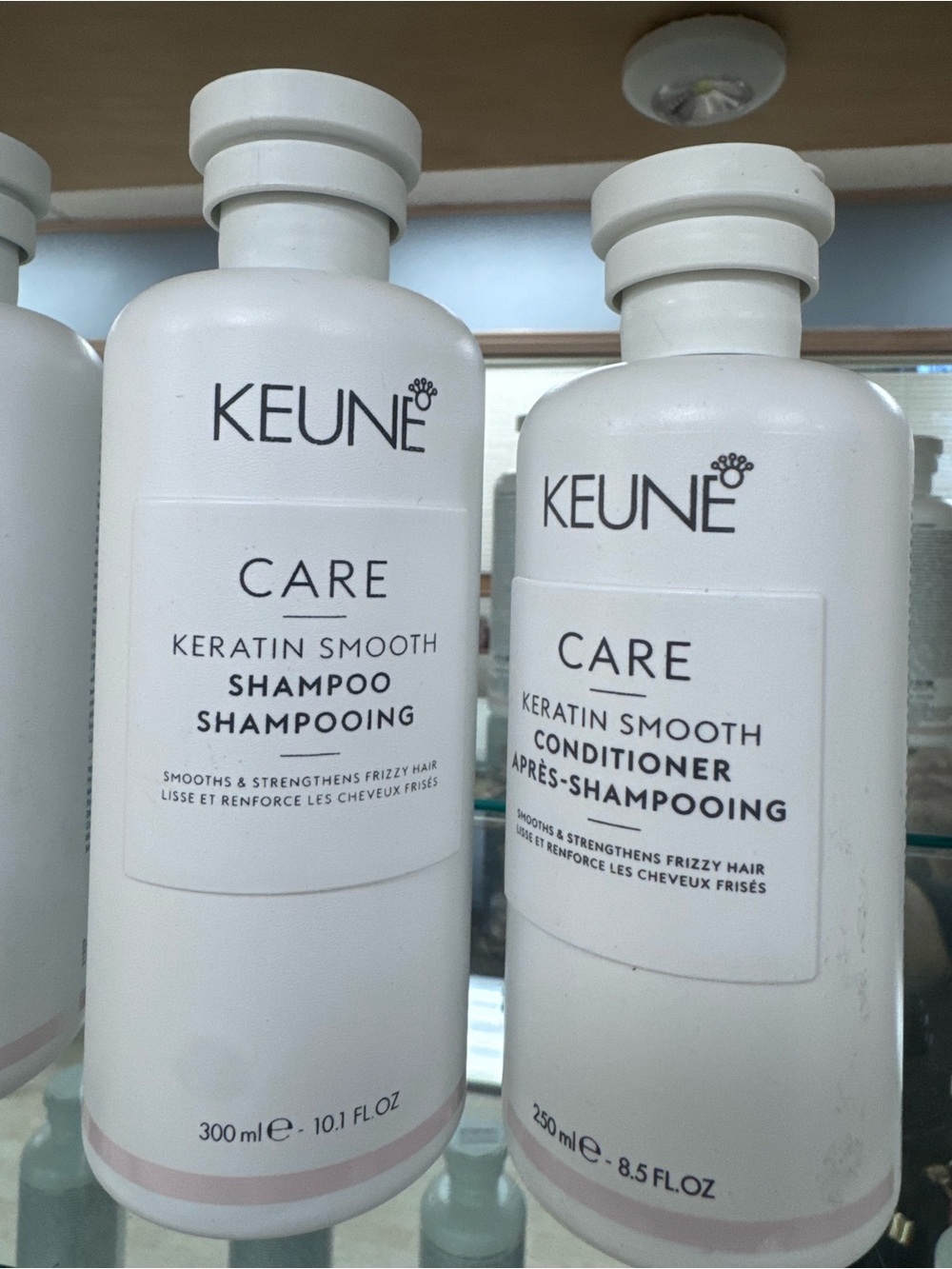 Care Keratin Smooth Shampoo & Conditioner – White